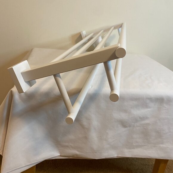 24 Inch Towel Shelf with 2 Towel Bars Matte White - Picture 8 of 9